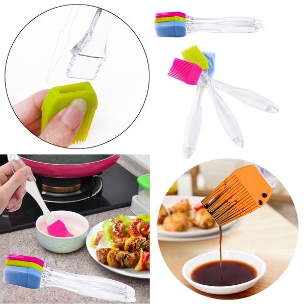 split silicone oil brush crystal handle barbecue cake kitchen utensil sauce/vinegar cooking baking tools #zh q1218
split silicone oil brush crystal handle barbecue cake kitchen utensil sauce/vinegar cooking baking tools #zh q1218