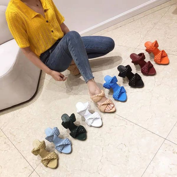 women high heel sandals intrecciato slipper nappa lambskin sandals outdoor beach shoes fabric ladies party wedding shoe, Black
women high heel sandals intrecciato slipper nappa lambskin sandals outdoor beach shoes fabric ladies party wedding shoe, Black