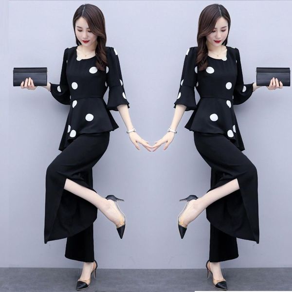in elegant woman the casual office spot pattern collar half kawayi suit have femme dress sets summer 5x1r, Gray
in elegant woman the casual office spot pattern collar half kawayi suit have femme dress sets summer 5x1r, Gray