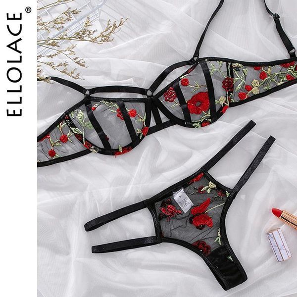 ellolace embroidery floral lingerie transparent bra set bra and party set see through string women underwear1, Red;black
ellolace embroidery floral lingerie transparent bra set bra and party set see through string women underwear1, Red;black