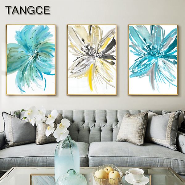 abstract flower painting modern watercolor posters and prints blue yellow wall art pictures for living room fashion canvas art
abstract flower painting modern watercolor posters and prints blue yellow wall art pictures for living room fashion canvas art