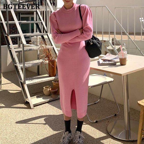 bgteever vintage women long knitted dress o-neck full sleeve bodycon sweater dress female 2020 autumn winter vestidos1, Black;gray
bgteever vintage women long knitted dress o-neck full sleeve bodycon sweater dress female 2020 autumn winter vestidos1, Black;gray