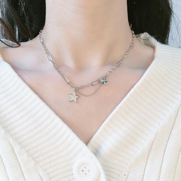 chokers 2021 arrivals reto star pendant thai silver color necklace for women party clavicle chain jewelry girls, Golden;silver
chokers 2021 arrivals reto star pendant thai silver color necklace for women party clavicle chain jewelry girls, Golden;silver