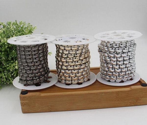 20yard rectangle beads uv plated chain trim for sewing apperal bag shoes cap collar decoration 
20yard rectangle beads uv plated chain trim for sewing apperal bag shoes cap collar decoration