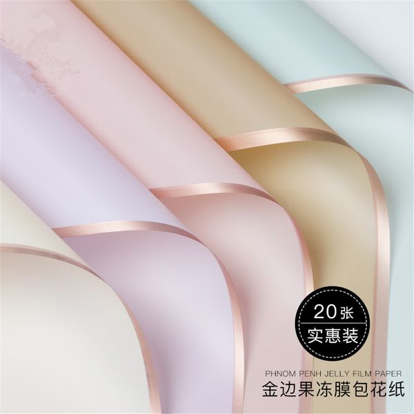 20pcs/lot golden border rose flower wrapping paper korean style half transparent gift wrap florist bouquet wrapping paper 1019
20pcs/lot golden border rose flower wrapping paper korean style half transparent gift wrap florist bouquet wrapping paper 1019