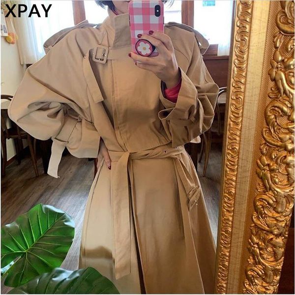 women's trench coats elegant women long windbreaker plus size french style clothing 2021 spring autumn single-breasted belted coat fema, Tan;black
women's trench coats elegant women long windbreaker plus size french style clothing 2021 spring autumn single-breasted belted coat fema, Tan;black