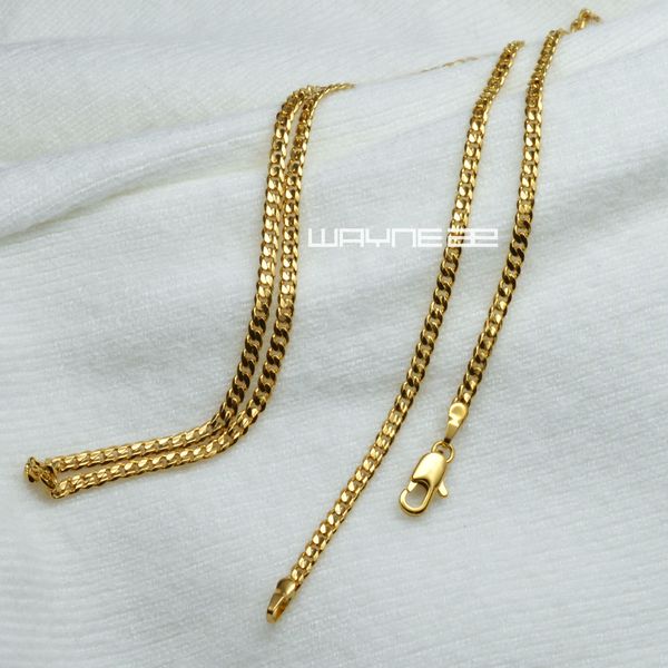 elegant 18k 18ct yellow gold filled gf 17.7 inch(45cm) length ladies chain necklace n316, Silver
elegant 18k 18ct yellow gold filled gf 17.7 inch(45cm) length ladies chain necklace n316, Silver