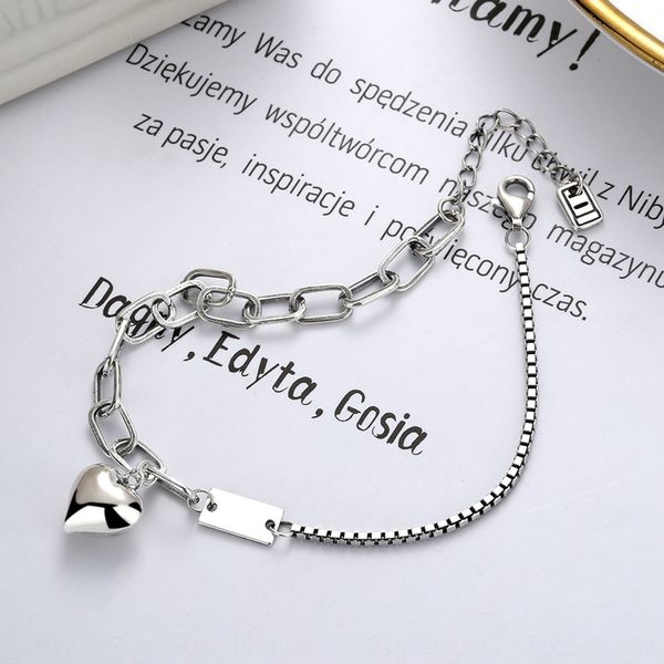 s925 pure silver love of east bracelet braceletbracelet braceletgate of koreasilver tai as the old necklacewomen's netred tide high-end, Golden;silver
s925 pure silver love of east bracelet braceletbracelet braceletgate of koreasilver tai as the old necklacewomen's netred tide high-end, Golden;silver