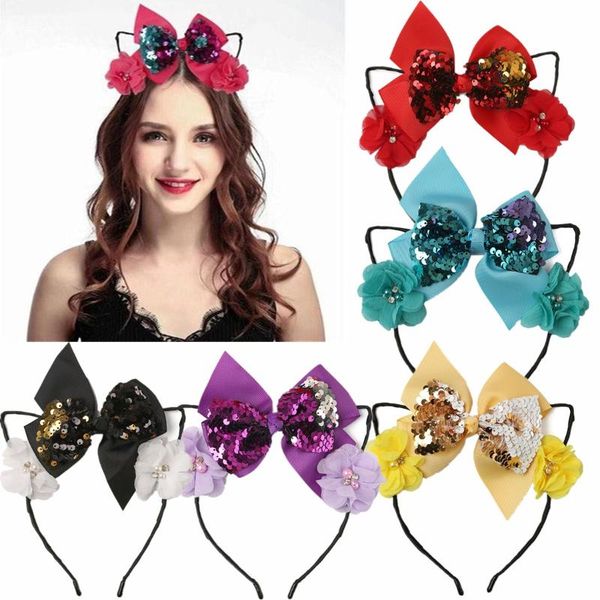 hair accessories xima 1pc 4.5''reversible bows cat ears headband flower hoops for girls princess party birthday gift, Slivery;white
hair accessories xima 1pc 4.5''reversible bows cat ears headband flower hoops for girls princess party birthday gift, Slivery;white