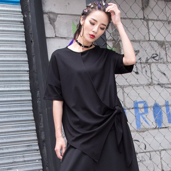 harajuku 2020 summer t-shirtt-shirt new t-shirt irregular loose short sleeve personalized lace up women's clothing aittn, White
harajuku 2020 summer t-shirtt-shirt new t-shirt irregular loose short sleeve personalized lace up women's clothing aittn, White