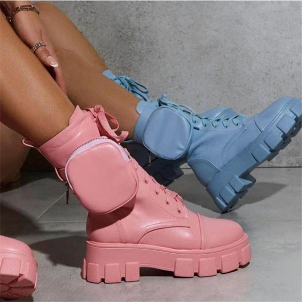 2020 new chunky boots fashion pocket platform boots women ankle female sole pouch ankle women botas mujer, Black
2020 new chunky boots fashion pocket platform boots women ankle female sole pouch ankle women botas mujer, Black