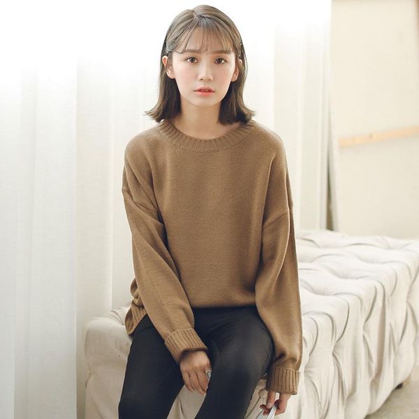all match basic style loose casual fashion solid o neck long sleeve female sweaters drop shipping high quality, White;black
all match basic style loose casual fashion solid o neck long sleeve female sweaters drop shipping high quality, White;black