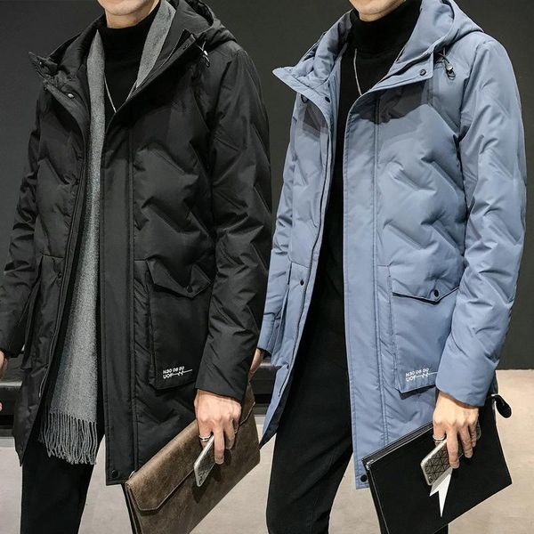 han edition young handsome man down jacket popular logo grey duck down warm long coat, men's new winter 2020, Black
han edition young handsome man down jacket popular logo grey duck down warm long coat, men's new winter 2020, Black
