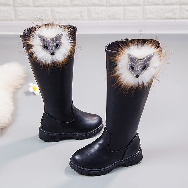 2019 fur autumn winter girls leather school fashion princess knee-length snow boots warm shoes children rubber martin boot, Black;red
2019 fur autumn winter girls leather school fashion princess knee-length snow boots warm shoes children rubber martin boot, Black;red