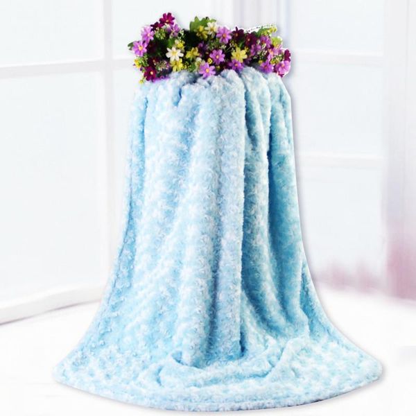 Baby Blanket Swaddling Newborn Soft Fleece Blanket Winter Solid Bedding Set Quilt Infant Bedding Swaddle Wrap