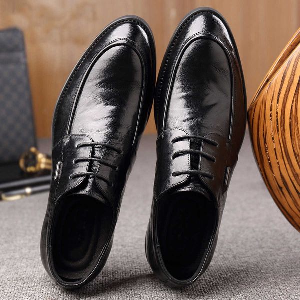 men's leather shoes business dress leather casual men's shoes layer sheepskin men's soft leather british shoes, Black
men's leather shoes business dress leather casual men's shoes layer sheepskin men's soft leather british shoes, Black