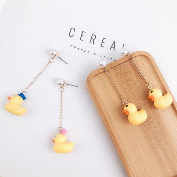 new arrival women's fashion animal studs earrings cute small yellow duck shaped earring imitation pearl creative jewelry crafts, Golden;silver
new arrival women's fashion animal studs earrings cute small yellow duck shaped earring imitation pearl creative jewelry crafts, Golden;silver