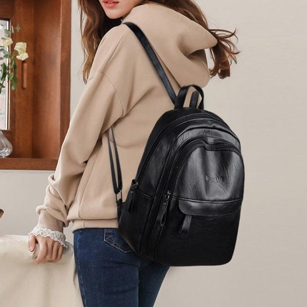 leather backpack fashion women's outdoor solid color nylon multi-function backpack shoulder bag mochila couro #j4s
leather backpack fashion women's outdoor solid color nylon multi-function backpack shoulder bag mochila couro #j4s