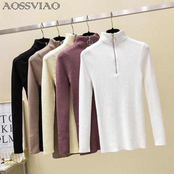zipper turtleneck solid women sweater skinny elastic knitted full sleeve pullover feminino soft femme spring jumper bbydav, White;black
zipper turtleneck solid women sweater skinny elastic knitted full sleeve pullover feminino soft femme spring jumper bbydav, White;black