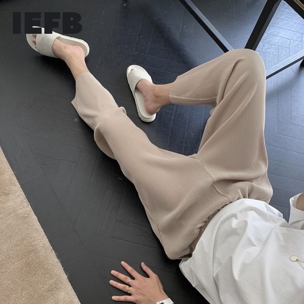 iefb /men's wear autumn new pleated trousers male thin style casual knitted pants fashion loose straight leg pants 9y2451 201116, Black
iefb /men's wear autumn new pleated trousers male thin style casual knitted pants fashion loose straight leg pants 9y2451 201116, Black