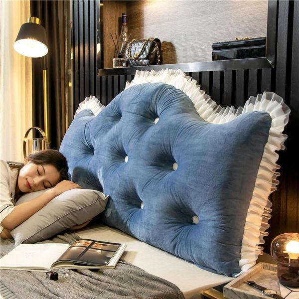 pillow luxury princess bedside cushion, crystal velvet headrest, solid color button backrest, waist backrest for sleeping
pillow luxury princess bedside cushion, crystal velvet headrest, solid color button backrest, waist backrest for sleeping
