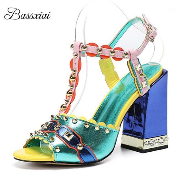 sandals crystal square high heel women mixed color t-strap peep toe rivet rhinestone real leather summer sandalias mujer1, Black
sandals crystal square high heel women mixed color t-strap peep toe rivet rhinestone real leather summer sandalias mujer1, Black