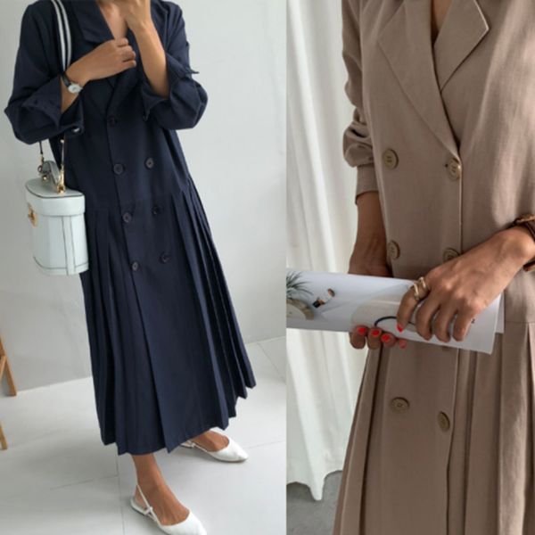 lanmrem lanmrem new summer fashion women dress loose large size suit coat casual turn-down collar double breasted pleated lj201128, Tan;black
lanmrem lanmrem new summer fashion women dress loose large size suit coat casual turn-down collar double breasted pleated lj201128, Tan;black