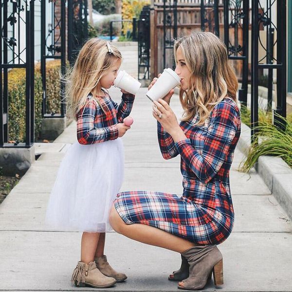 family matching outfits mother daughter dresses 2020 spring autumn women moms and girls clothes long sleeve plaid family dress, Blue
family matching outfits mother daughter dresses 2020 spring autumn women moms and girls clothes long sleeve plaid family dress, Blue