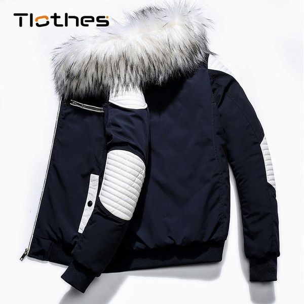 autumn winter jacket men patchwork thicken warm parkas streetwear fake fur collar hooded jackets and coats men casual outwear, Black
autumn winter jacket men patchwork thicken warm parkas streetwear fake fur collar hooded jackets and coats men casual outwear, Black