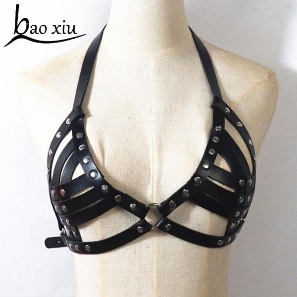 new punk personality shoulders body bondage belt faux leather causal corset female harness waist straps suspenders bra belt, Black;brown
new punk personality shoulders body bondage belt faux leather causal corset female harness waist straps suspenders bra belt, Black;brown
