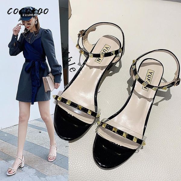 fairy style sandals women 2020 spring and summer new high-heeled rivets thick heel shoes wild mid-heel women's shoes ins tide, Black
fairy style sandals women 2020 spring and summer new high-heeled rivets thick heel shoes wild mid-heel women's shoes ins tide, Black