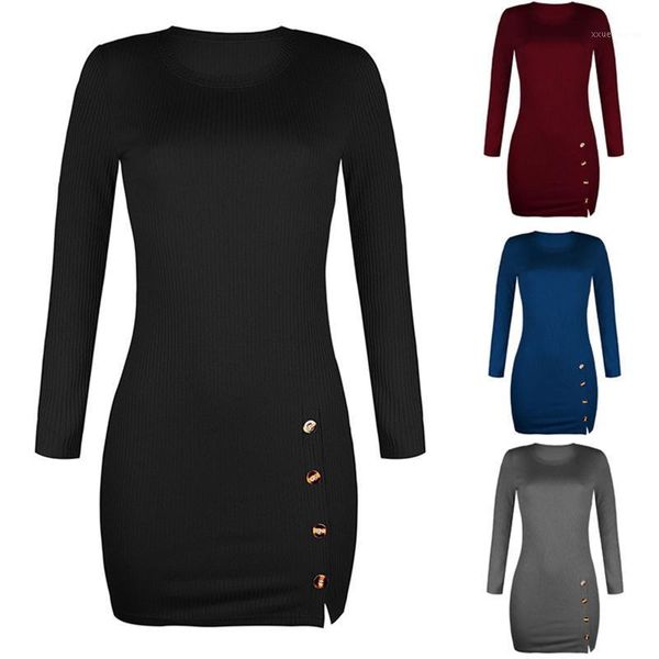 women winter solid sweater dress o neck simplicity warm long sleeve button dec office lady dress women plus size knitted1, Black;gray
women winter solid sweater dress o neck simplicity warm long sleeve button dec office lady dress women plus size knitted1, Black;gray