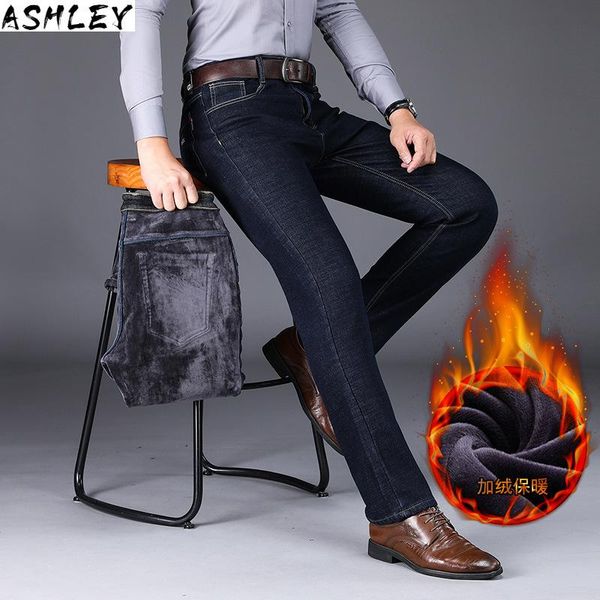 warm fleece winter jeans men casual straight stretch black blue thick denim jeans male 2020
warm fleece winter jeans men casual straight stretch black blue thick denim jeans male 2020
