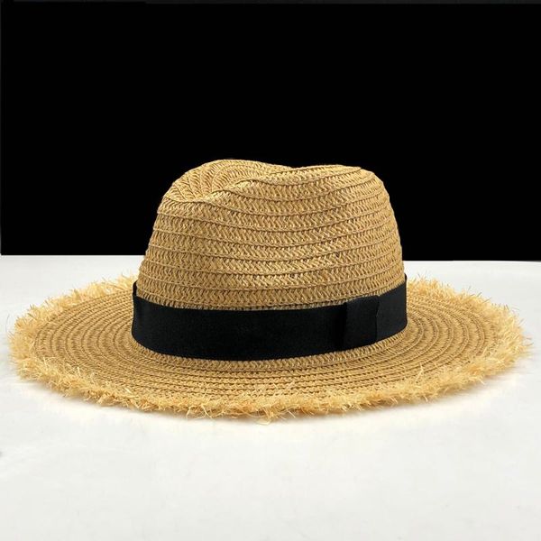 women natural wide brim burr raffia straw hats fringe women plain large beach summer sun caps big straw cap chapeau 55-58cm sqcpwz pingtoy, Black;white
women natural wide brim burr raffia straw hats fringe women plain large beach summer sun caps big straw cap chapeau 55-58cm sqcpwz pingtoy, Black;white