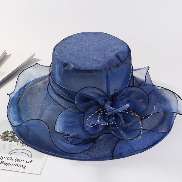 wedding purple red party wide organza hats flower feather large brim fedora kentucky derby hats for women c0123, Blue;gray
wedding purple red party wide organza hats flower feather large brim fedora kentucky derby hats for women c0123, Blue;gray