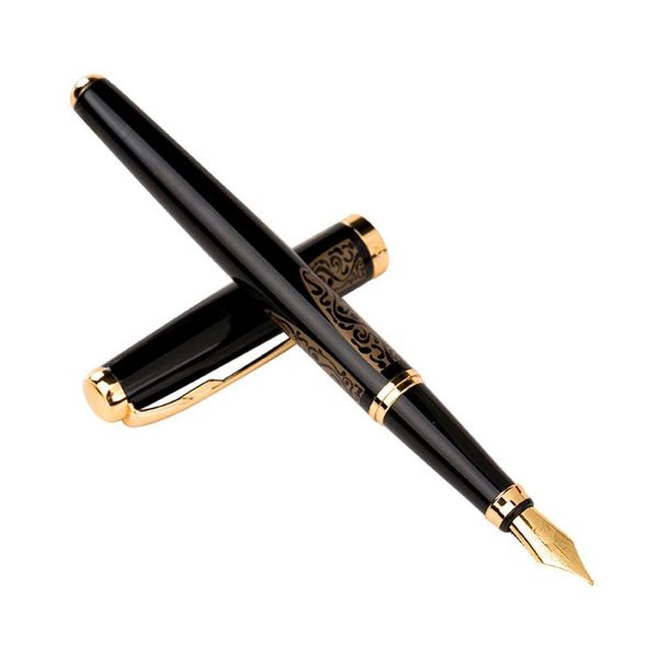 hongdian 5008 black metal fountain pen ink pen iridium fine nib beautiful traditional texture business office school supplies
hongdian 5008 black metal fountain pen ink pen iridium fine nib beautiful traditional texture business office school supplies