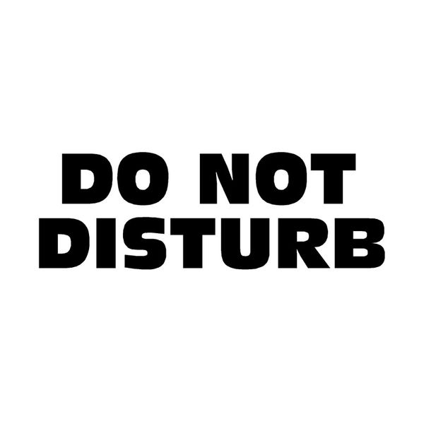 17.2cm*5.8cm funny do not disturb words fashion car sticker decal black silver vinyl c15-1311
17.2cm*5.8cm funny do not disturb words fashion car sticker decal black silver vinyl c15-1311