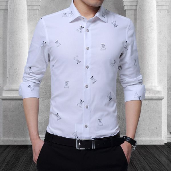 men's shirt social print casual slim fit long sleeve shirts men clothes camisa masculina plus size -5xl, White;black
men's shirt social print casual slim fit long sleeve shirts men clothes camisa masculina plus size -5xl, White;black