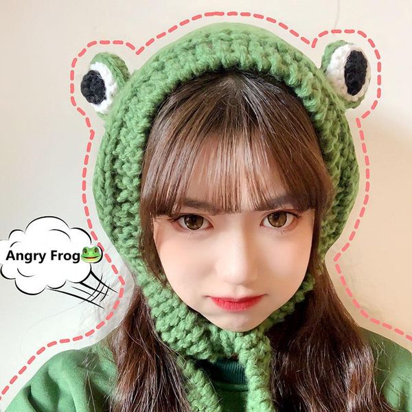 beanie/skull caps winter cute cap women frog hat crochet knitted beanie hats po props t004, Blue;gray
beanie/skull caps winter cute cap women frog hat crochet knitted beanie hats po props t004, Blue;gray