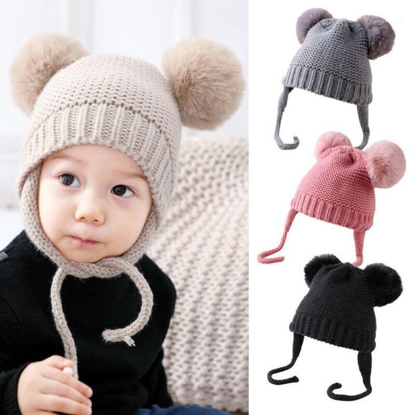 cute baby boy knitted bobble hat double pom pom winter warm crochet stretchy hat1, Yellow
cute baby boy knitted bobble hat double pom pom winter warm crochet stretchy hat1, Yellow