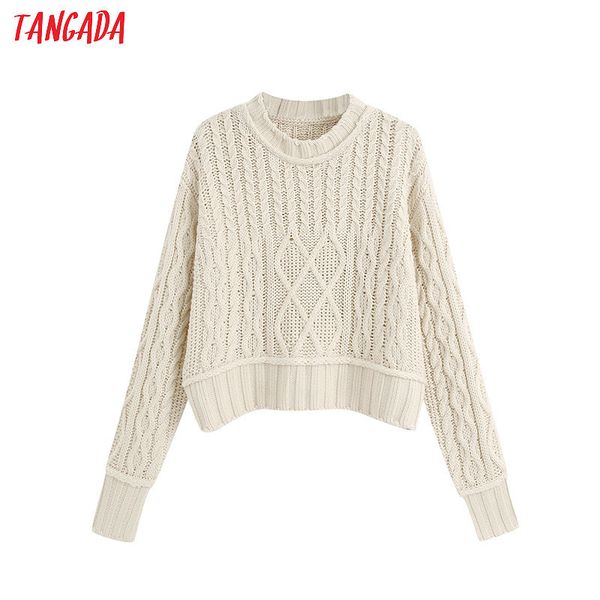tangada autumn women solid oversized twist sweater loose o neck long sleeve knitted jumper 6z02 210203, White;black
tangada autumn women solid oversized twist sweater loose o neck long sleeve knitted jumper 6z02 210203, White;black