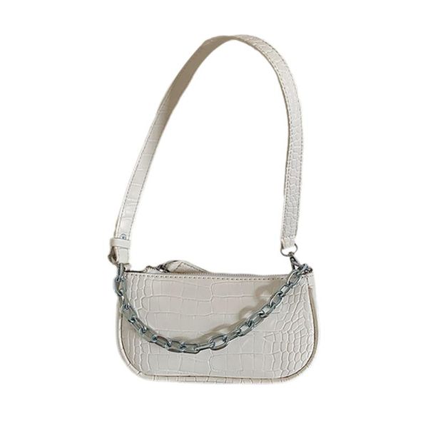 women crocodile pattern printed shoulder bag adjustable strap chain handle handbag ladies fashion solid color crossbody bags
women crocodile pattern printed shoulder bag adjustable strap chain handle handbag ladies fashion solid color crossbody bags