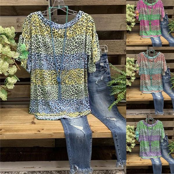 womens leopard patchwork summer tshirts woman o-neck short sleeve loose tees women high fashion casual, White
womens leopard patchwork summer tshirts woman o-neck short sleeve loose tees women high fashion casual, White