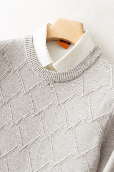 cashmere men's sweater 3xl thick autumn and winter diamond knit sweater business pullover increase solid color base1, White;black
cashmere men's sweater 3xl thick autumn and winter diamond knit sweater business pullover increase solid color base1, White;black