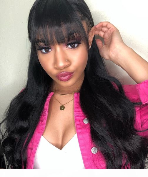 allove machine made none lace wigs straight human hair wigs with bangs peruvian indian hair malaysian body wave, Black;brown
allove machine made none lace wigs straight human hair wigs with bangs peruvian indian hair malaysian body wave, Black;brown