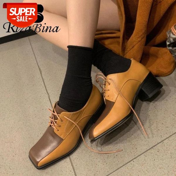 rizabina new design women pumps mixed color real leather thick heel shoes women fashion cool shoes footwear size 34-40 #bc75
rizabina new design women pumps mixed color real leather thick heel shoes women fashion cool shoes footwear size 34-40 #bc75