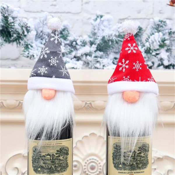 4@ christmas decorations faceless old man doll wine bottle cover gift bag dress up santa claus doll decoration for xmas party
4@ christmas decorations faceless old man doll wine bottle cover gift bag dress up santa claus doll decoration for xmas party