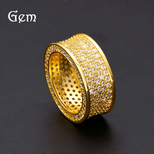 simple hip hop 18k light gold micro set zircon men's ring jewelry, Silver
simple hip hop 18k light gold micro set zircon men's ring jewelry, Silver