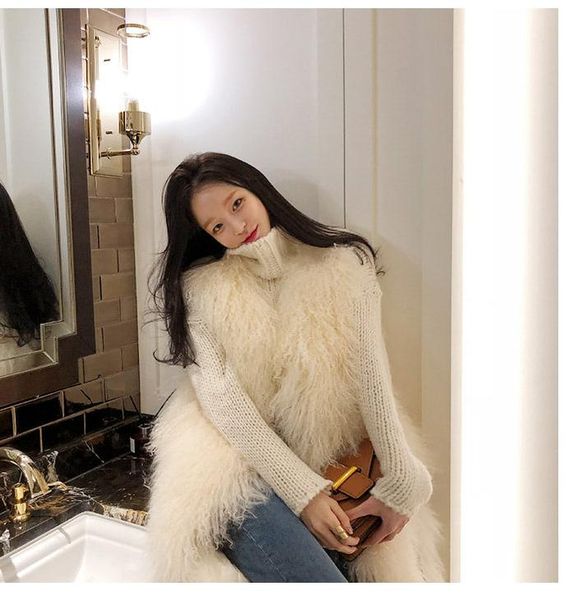 women's fur & faux miara.l women fluffy long vest waistcoat elegant winter sleeveless outerwear female coats soft hairy overcoat, Black
women's fur & faux miara.l women fluffy long vest waistcoat elegant winter sleeveless outerwear female coats soft hairy overcoat, Black