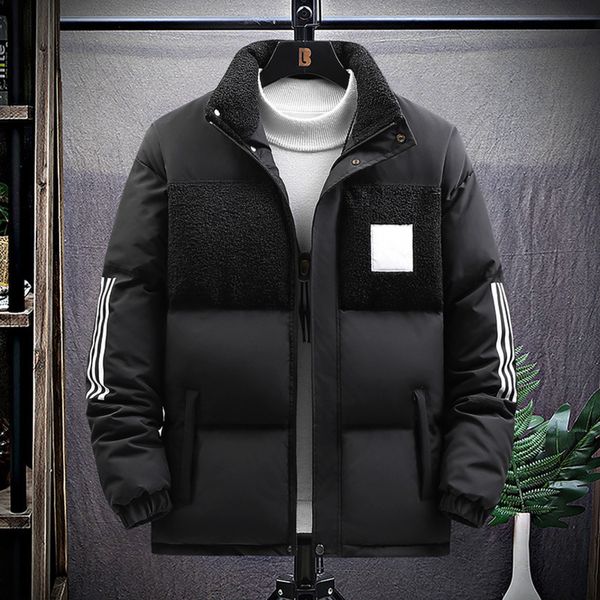 live broadcast men's fashion brand down cotton graffiti splicing couple's bread warm short et, Black
live broadcast men's fashion brand down cotton graffiti splicing couple's bread warm short et, Black